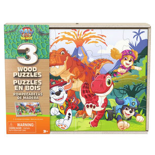 Set de 3 Puzzles de Madera Paw Patrol Movie